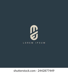 Minimal creative initial based MF logo and FM logo. Letter MF FM creative elegant monogram white color on black background