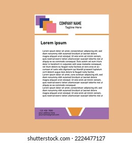 Minimal and Creative Letterhead Design, Corporate Design, Simple Letterhead Design