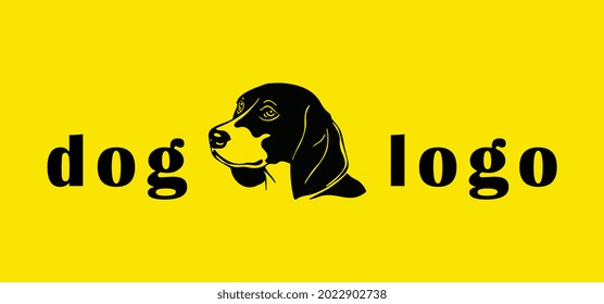 Minimal Creative logo of Dog, Abstract Dog logo