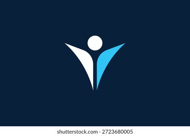 Minimale kreative Mann Logo-Marke für persönliche, unternehmerische und geschäftliche Identität