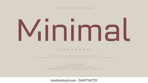 Fontes de alfabeto de tecnologia moderna criativa mínima. Tipografia abstrata esporte urbano, techno , moda, digital, futura fonte do logotipo criativo.