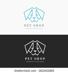 LOGOTIPO MÍNIMO CREATIVO DE TIENDA DE MASCOTAS