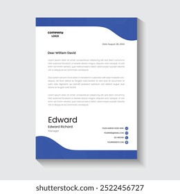 Minimal creative simple letterhead design