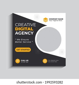 Minimal Creative square Social Media Post Template