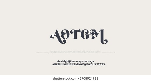Fuentes mínimas del alfabeto del logotipo de Creative Tech. Tipografía minimalista urbana sans serif moda digital futuro logos creativos Fuentes. Ilustración vectorial