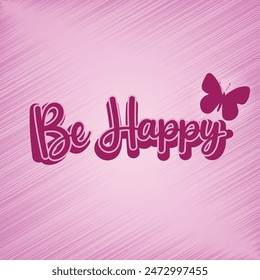 Minimal and creative type effect design.