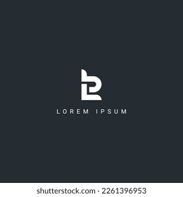 Minimal creative unique letter LB BL logo monogram icon design vector element.