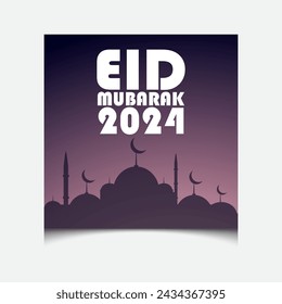 Minimal Creative Upcoming Eid al Fitr Social Media Post Design in 2024, Eid Post Design, Islamic festival day