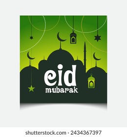 Minimal Creative Upcoming Eid al Fitr Social Media Post Design in 2024, Eid Post Design, Islamic festival day