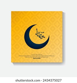 Minimal creative upcoming Ramadan social media post design in 2024, ramadan post design, holy thirty ramadan day, ramadan mubarak kareem