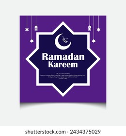 Minimal creative upcoming Ramadan social media post design in 2024, ramadan post design, holy thirty ramadan day, ramadan mubarak kareem