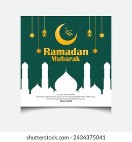 Minimal creative upcoming Ramadan social media post design in 2024, ramadan post design, holy thirty ramadan day, ramadan mubarak kareem