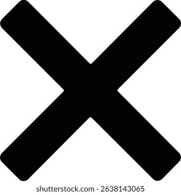 Minimal Cross Mark Symbol Icon
