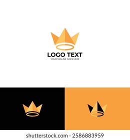 Minimal Crown logo design template