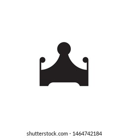 Minimal crown logo template vector king icon design