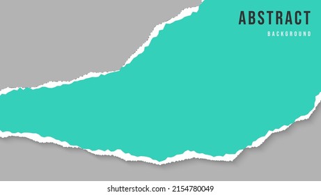 Minimal Curve Paper Ripped Frame Design Template