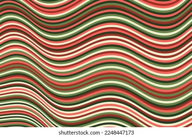 Minimal curve wave stripes warp vector background. Dynamic movement of waves, curve stripes, warp ribbons. Vibrant wavy flow abstract background. Presentation backdrop.