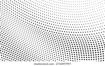 Textura de malla de semitono curvada mínima