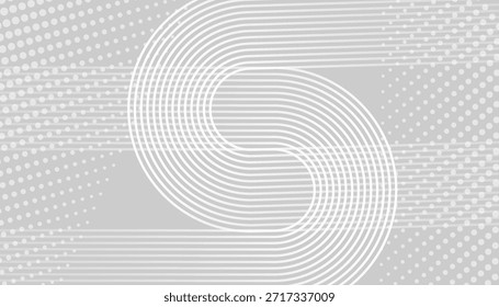 Padrão Abstrato de Linha Curva Mínima no Plano de Fundo Escuro. Linhas de fluxo monocromáticas modernas com ritmo geométrico suave. Elegante design de onda de linha contínua em estilo contemporâneo.