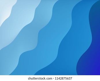 Minimal curvy background. Dynamic shapes. Eps10 vector.