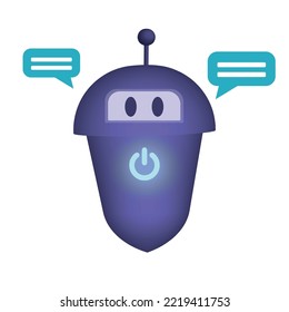 mínima burbujas de chatbot y chat. tecnología moderna. 3 quinquies de representación.