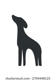 minimal cute dog vector illustration children friendly style