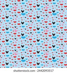 Minimal and cute love romantic heart pattern wallpaper design
