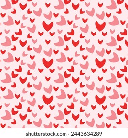 Minimal and cute love romantic heart pattern wallpaper design