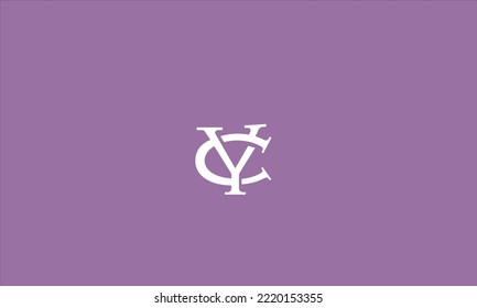 Minimal CY logo. Icon of a YC letter on a luxury background. Logo idea based on the CY monogram