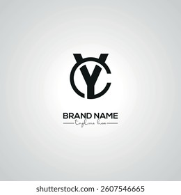 Minimal CY YC Lettermark Logo Design for Corporate Branding.