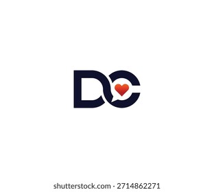 Minimal D C Love Talk Logo Design