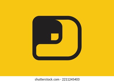 Minimal D logo. Icon of a DD letter on a luxury background. Logo idea based on the D monogram initials. Professional variety letter symbol and DD logo on background.