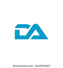 Minimal DA Latter Logo Illustration Vector Design Template, Alphabet Logo, DA Branding, Geometric Line Logo, Typographic Design, Abstract DA Letter, Signature DA Mark, Stylized Icon,