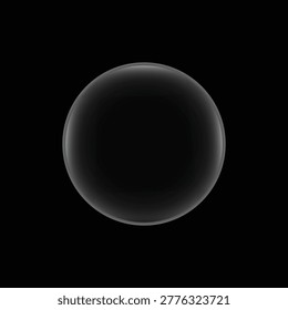 Minimal Dark 3D Circle Glow Effect