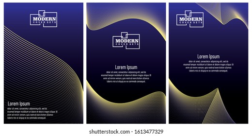 Minimal dark covers set. Future geometric design. Abstract 3d meshes. 