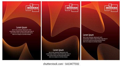 Minimal dark covers set. Future geometric design. Abstract 3d meshes. 