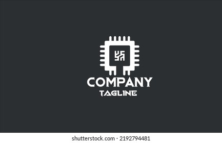 Minimal Data Center Logo Template