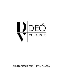 
Plantilla Mínima De Logotipo De Volonte Deo.