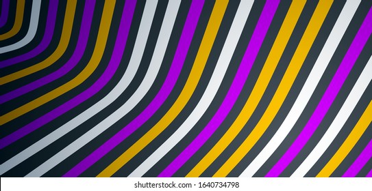 Minimal design of abstract lines in 3D perspective vector abstract background, minimalistic cool trendy retro template for covers posters and banners.