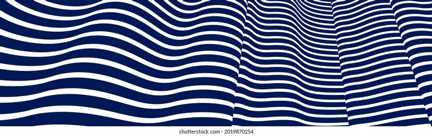 Minimal design of abstract lines in 3D perspective vector abstract background, minimalistic cool trendy retro template for covers posters and banners.