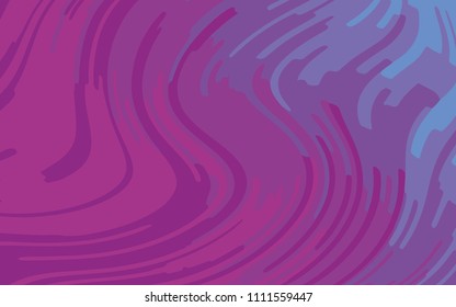 Minimal design. Abstract pattern with wave lines. Violet striped background. Geometric wavy backdrop. Vector illustration