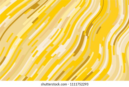 Minimal design. Abstract pattern with wave lines. Textured surface, blurred paint, stone. Yellow-gold striped background. Geometric wavy backdrop. Vector illustration
