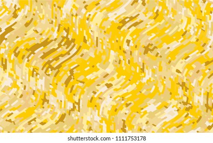 Minimal design. Abstract pattern with wave lines. Textured surface, blurred paint, stone. Yellow-gold striped background. Geometric wavy backdrop. Vector illustration