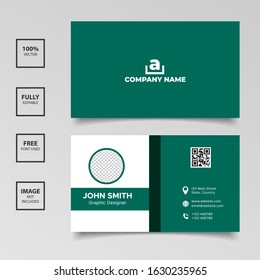 Minimal design business card templates. Vector illustration EPS 10