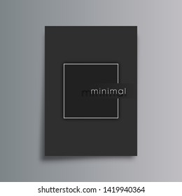 Minimal design gradient background for flyer, poster, brochure cover, portfolio template, typography or other printing products. Vector illustration.