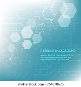 Minimal design, The hexagonal structure of chemistry. Molecular studies. abstract background Geometric element.