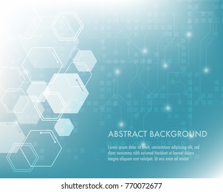 Minimal design, The hexagonal structure of chemistry. Molecular studies. abstract background Geometric element.
