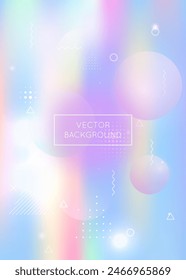 Minimal Design. Hologram Background. Motion Flyer. Vibrant Dots. Purple Space Texture. Digital Shape. Round Futuristic Magazine. Light Banner. Blue Minimal Design