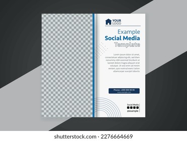 Minimal design layout. Editable square abstract modern geometric shape banner template for social media post promotion. 