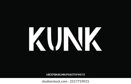 Minimal Design Modern abstract digital alphabet font. Minimal technology typography, Creative urban sport fashion futuristic font and with numbers.